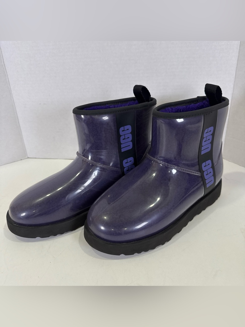 UGG Classic Purple Violet Clear Mini Boots 1113190 Women's Size 7 Waterproof